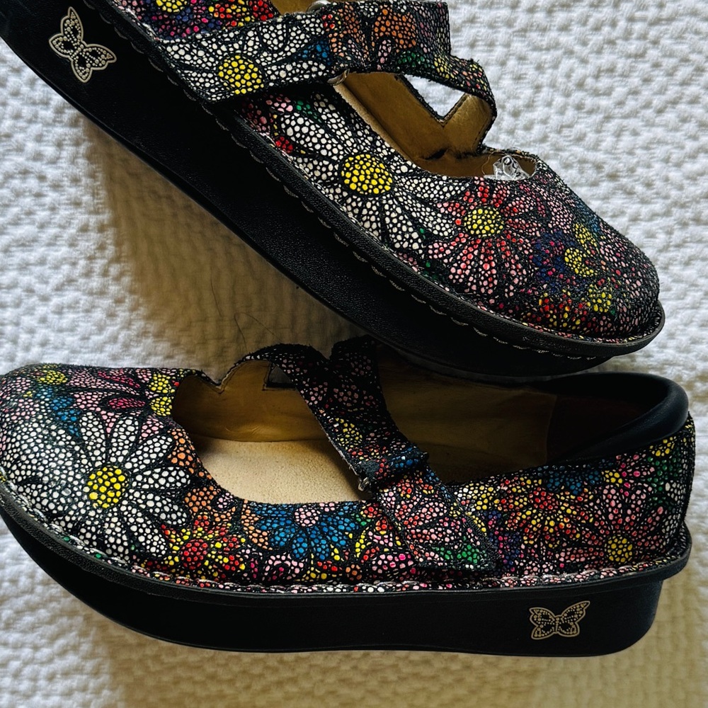 Alegria Multicolor Floral Women's Flats